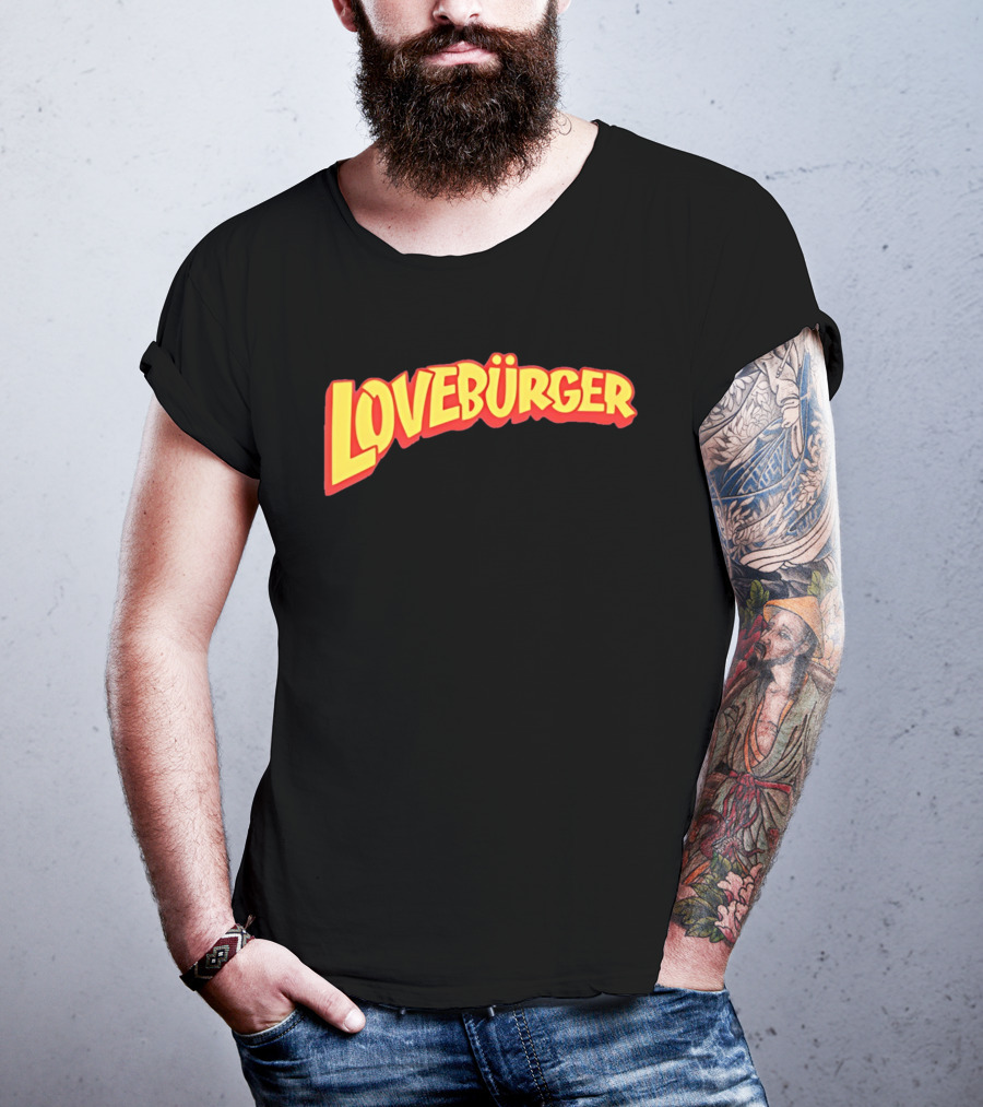 LOVEBURGER Colorful Retro Style Branding T-Shirt