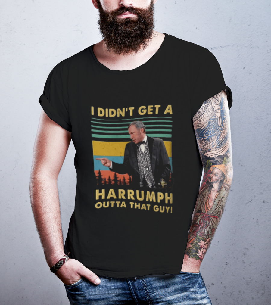 I Didn't Get A Harrumph Outta That Guy Mel Brooks William J Le Petomane Sunset Stripes Trees T-Shirt
