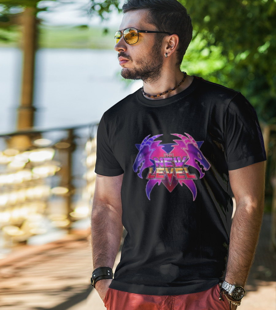 The New Level Dual Dragon Emblem Level Up T-Shirt