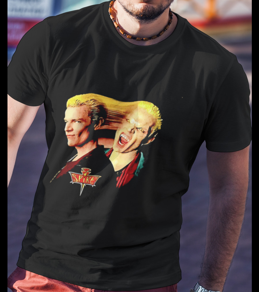 Spike Buffy The Vampire Slayer Movie Iconic Blond Vampire Characterística T-Shirt