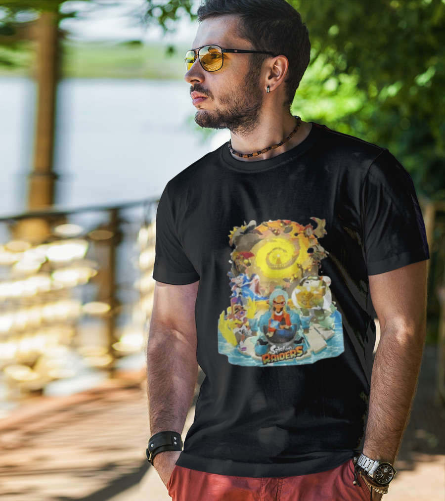 Splatoon Raiders Dive Deep Adventure With Iconic Characters And Vibrant Ocean Themes T-Shirt