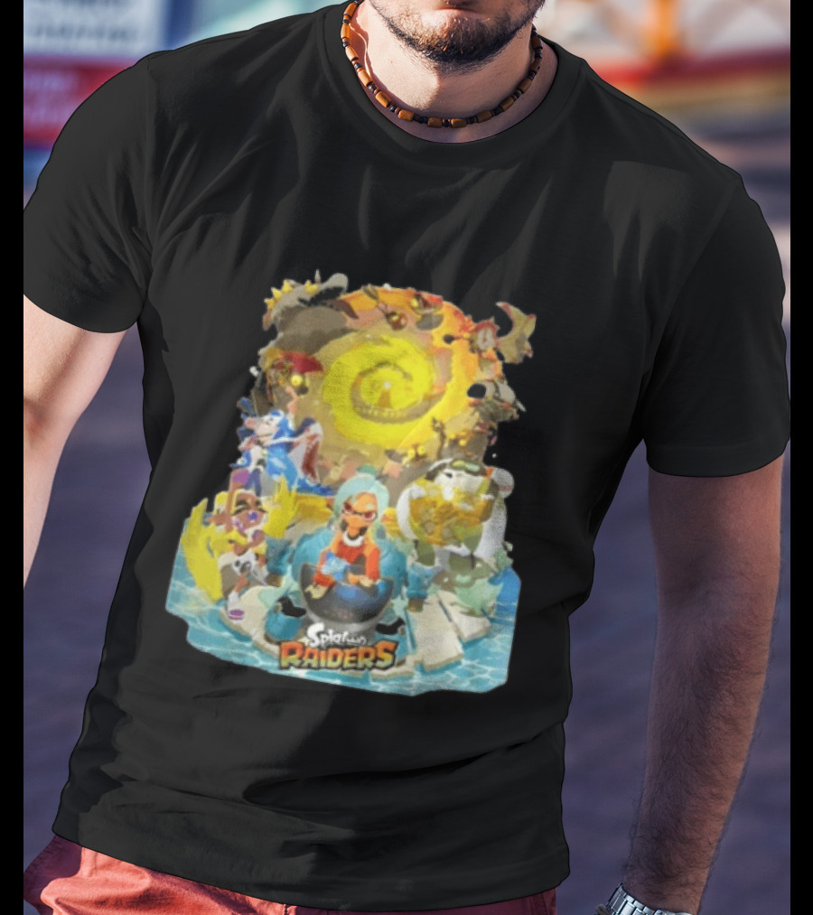 Splatoon Raiders Dive Deep Adventure With Iconic Characters And Vibrant Ocean Themes T-Shirt