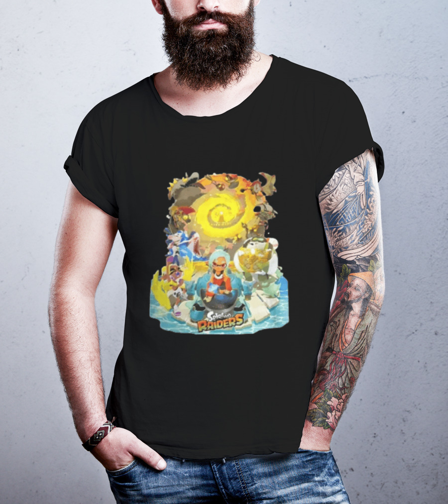 Splatoon Raiders Dive Deep Adventure With Iconic Characters And Vibrant Ocean Themes T-Shirt