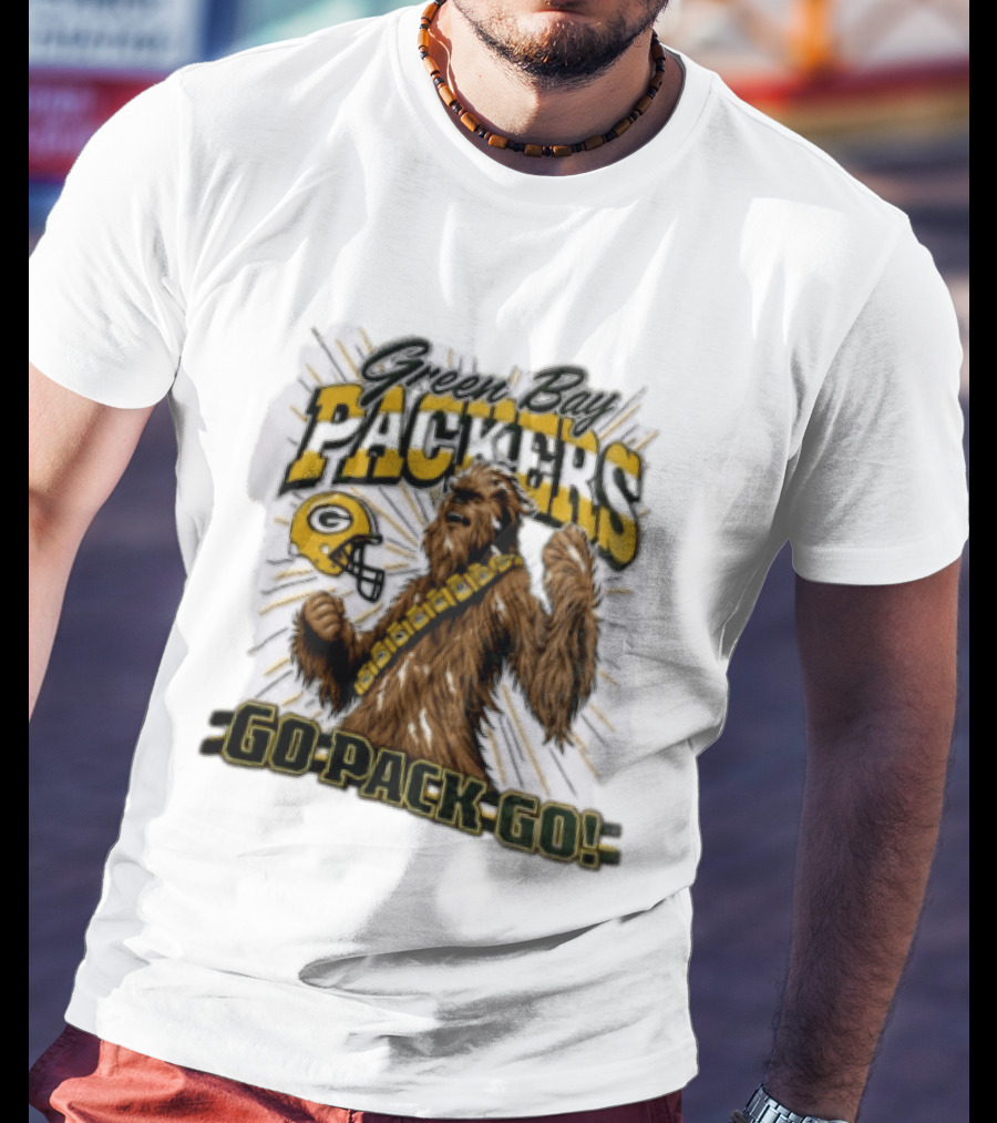 Green Bay Packers Chewbacca Go Pack Go T-Shirt