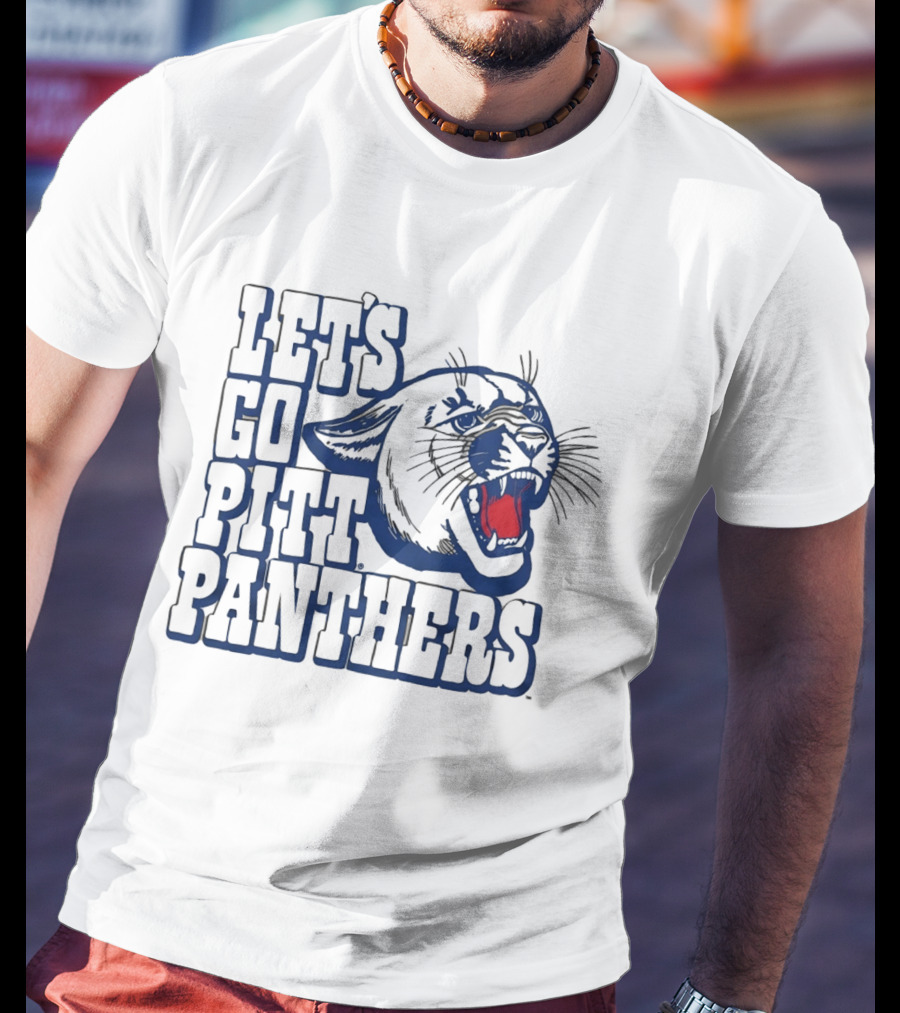 Let's Go Pitt Panthers Roaring Panther T-Shirt