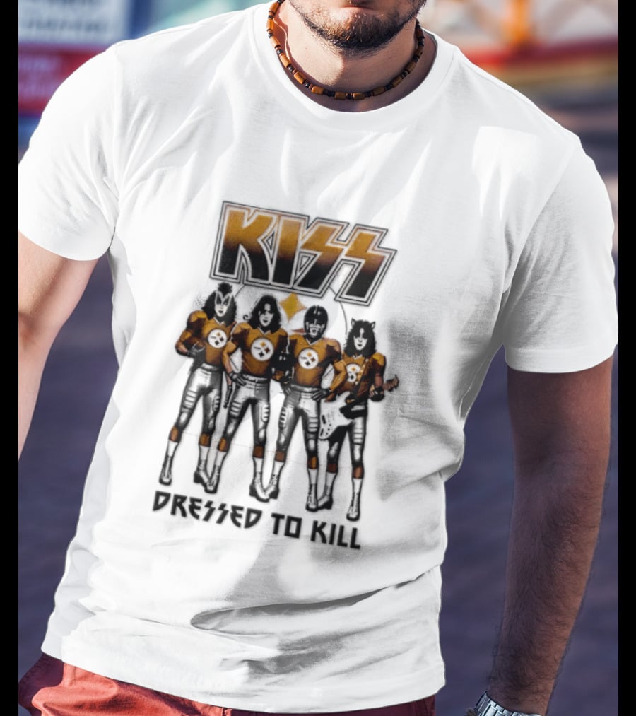 Pittsburgh Steelers KISS Dressed To Kill Football Fan Gear T-Shirt