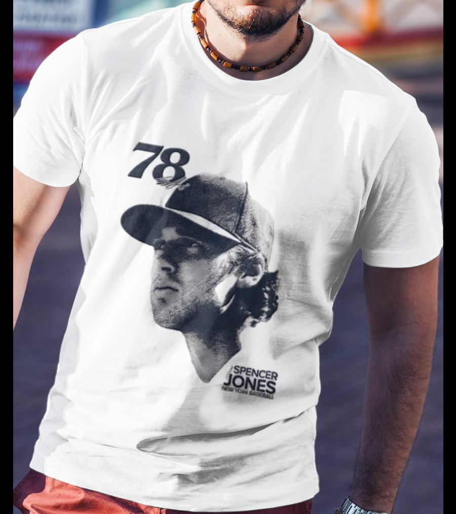 Spencer Jones No 78 New York Yankees MLB Lineage Series T-Shirt