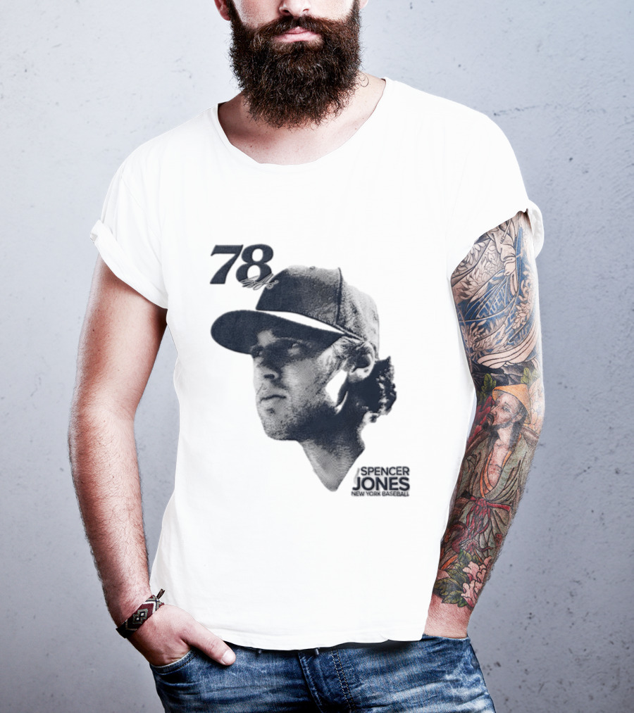 Spencer Jones No 78 New York Yankees MLB Lineage Series T-Shirt