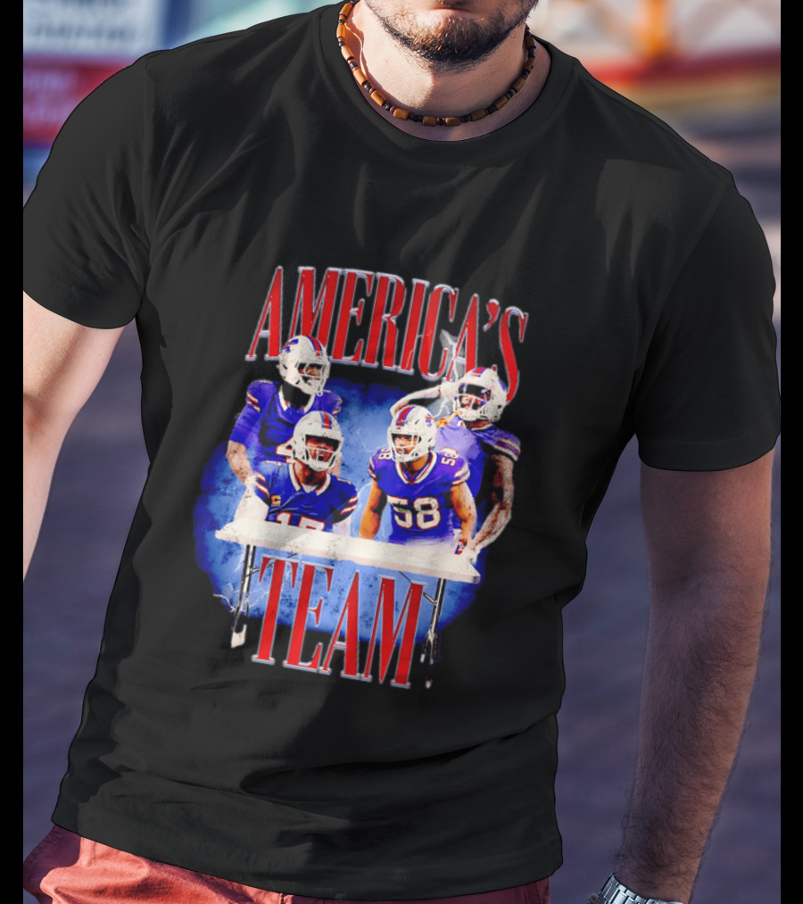 Buffalo Bills America's Team Players Table Celebration T-Shirt