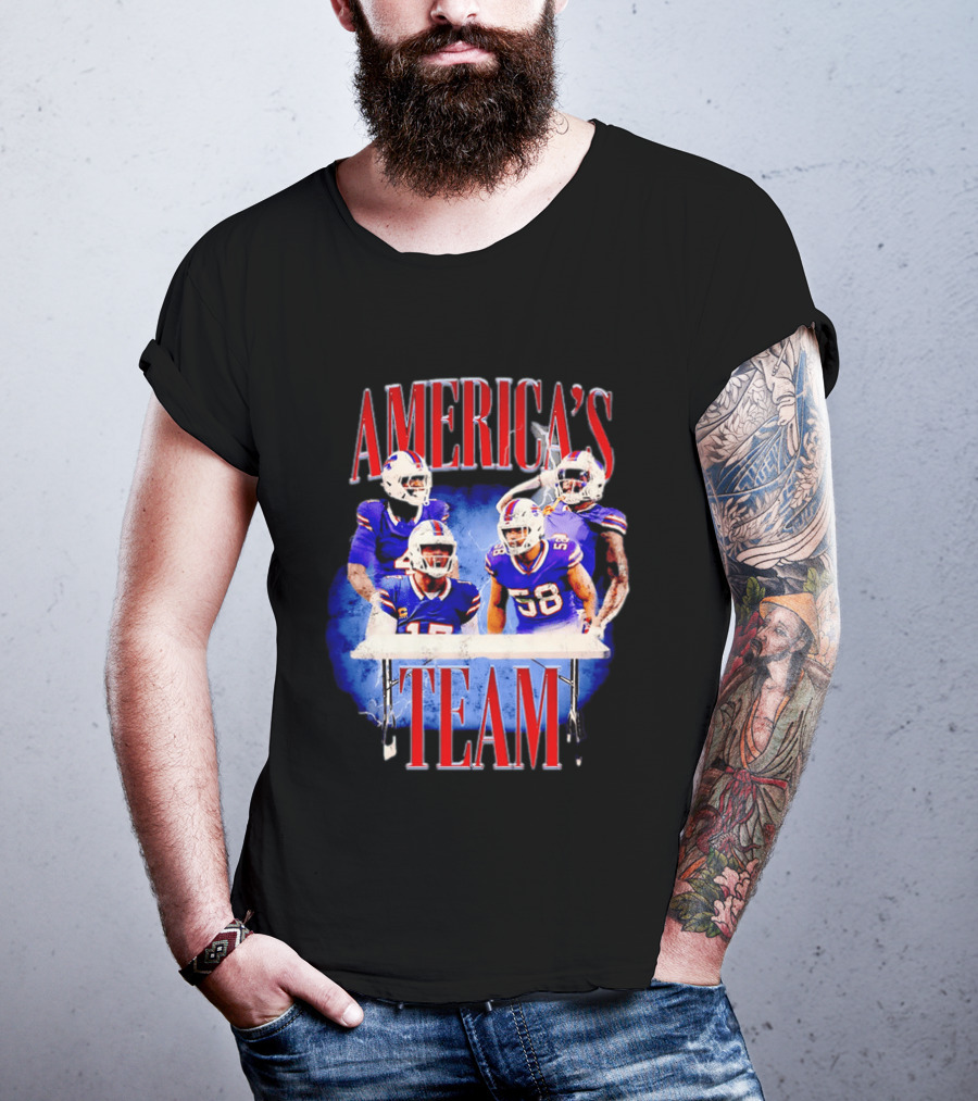 Buffalo Bills America's Team Players Table Celebration T-Shirt