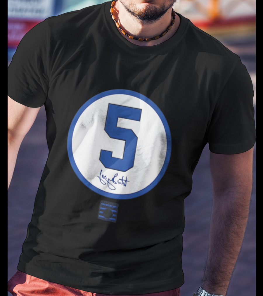 George Brett Number 5 Kansas City Royals MLB Signature Edition T-Shirt