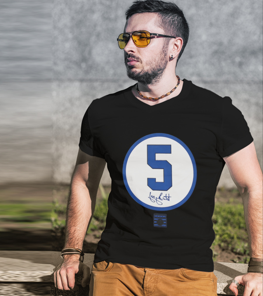 George Brett Number 5 Kansas City Royals MLB Signature Edition T-Shirt