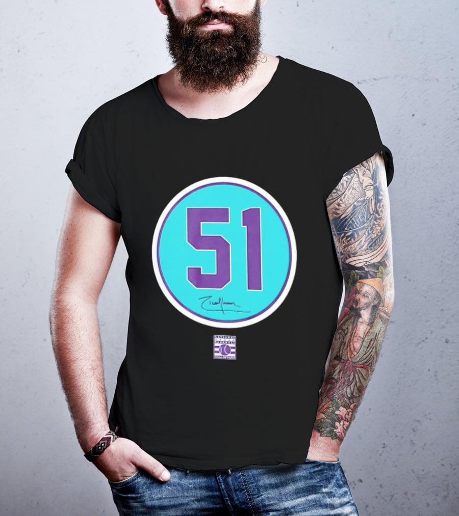 Randy Johnson 51 Arizona Diamondbacks Hall Of Fame National T-Shirt