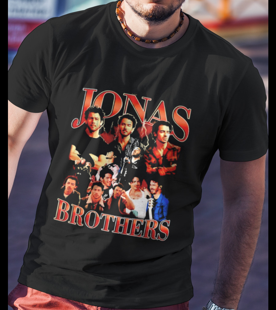 Jonas Brothers Tour Collage Fans Classic Compilation T-Shirt