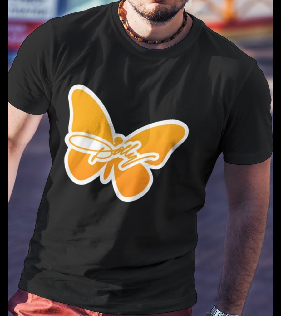 Tennessee Dolly Parton Butterfly Heritage Football T-Shirt
