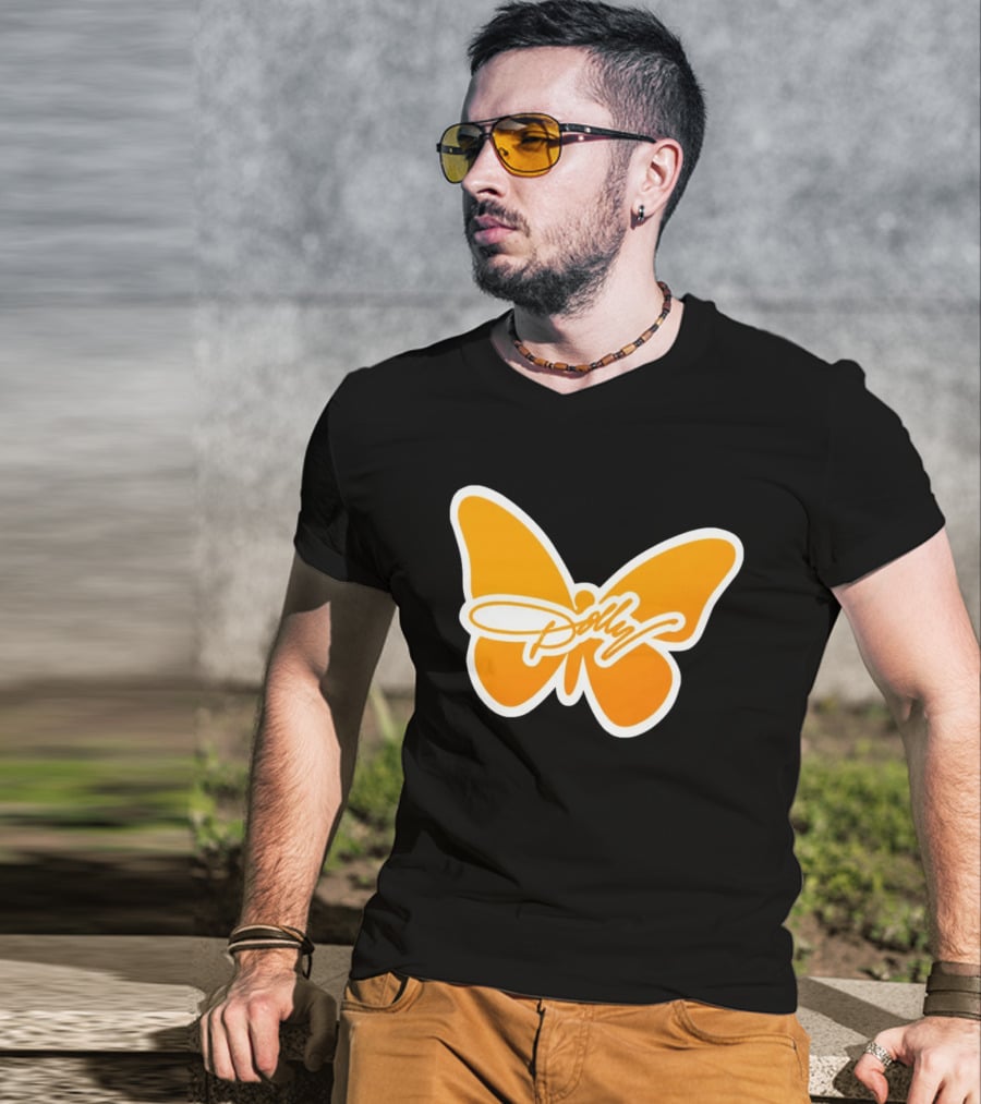 Tennessee Dolly Parton Butterfly Heritage Football T-Shirt