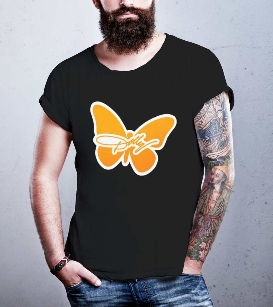 Tennessee Dolly Parton Butterfly Heritage Football T-Shirt