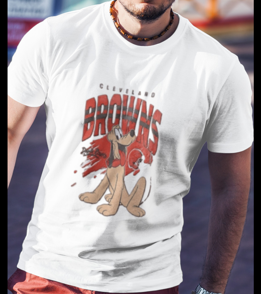 Cleveland Browns Pluto Dawg Pound Football Fan Gear T-Shirt