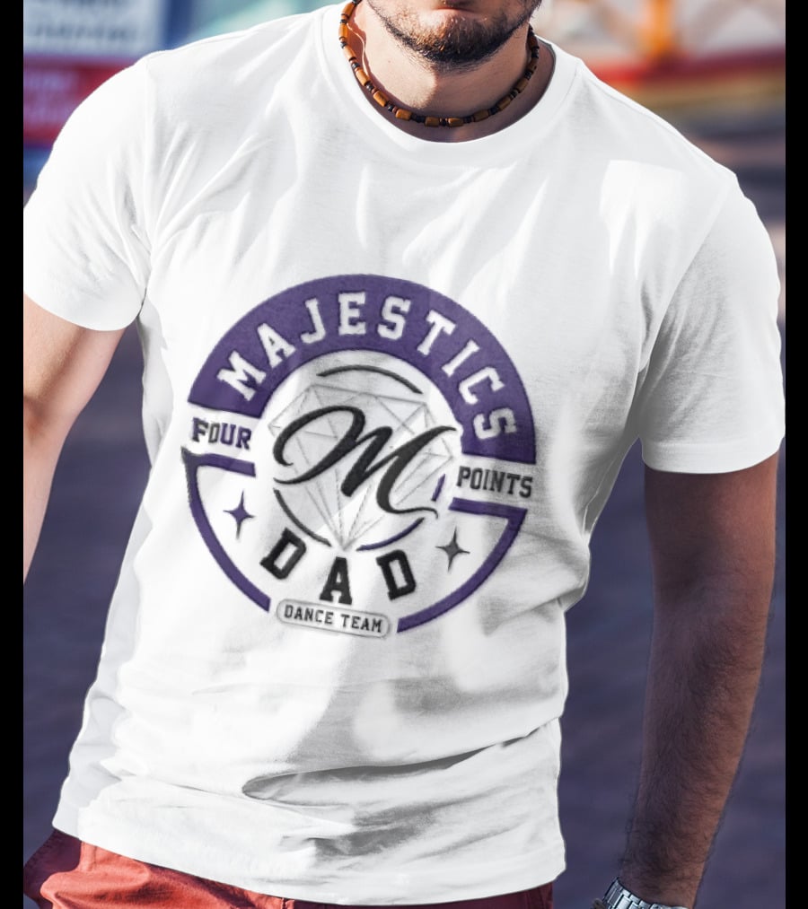 Four Points Majestics Dad Dance Team M Diamond Sparkles T-Shirt