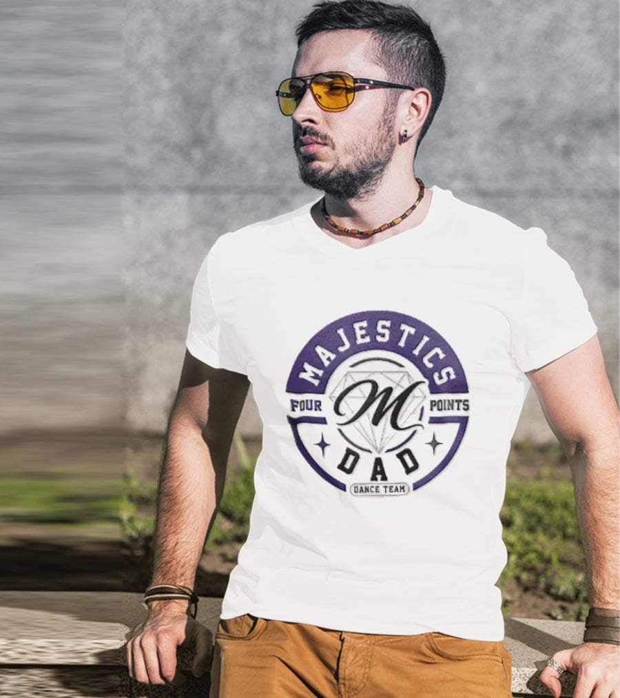 Four Points Majestics Dad Dance Team M Diamond Sparkles T-Shirt