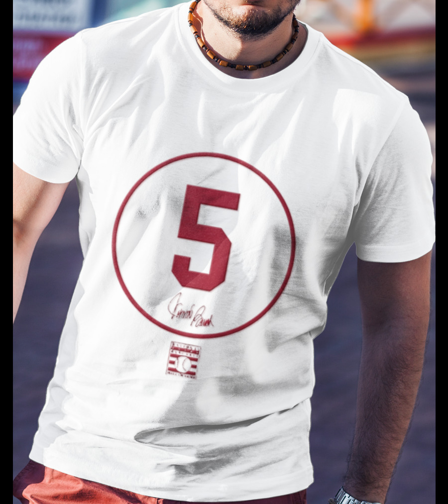 Johnny Bench 5 Cincinnati Reds MLB Signature Number T-Shirt