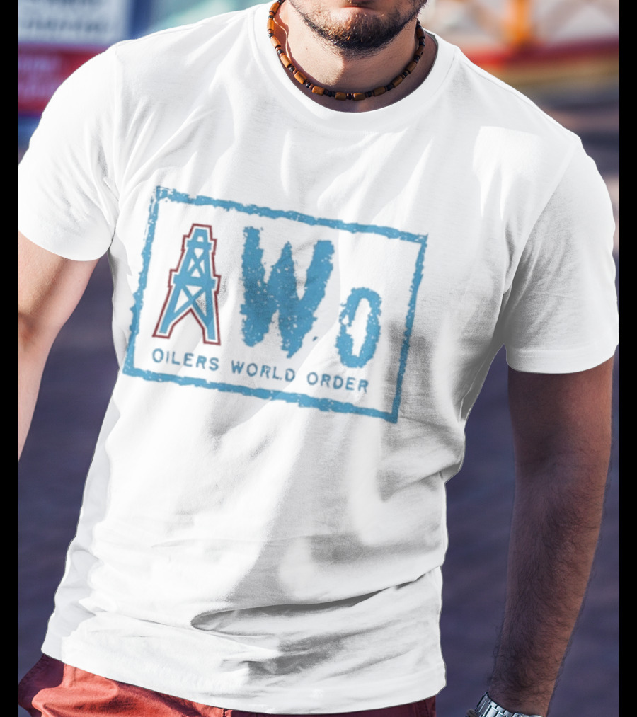 NWo Oilers World Order Houston Oil Derrick T-Shirt