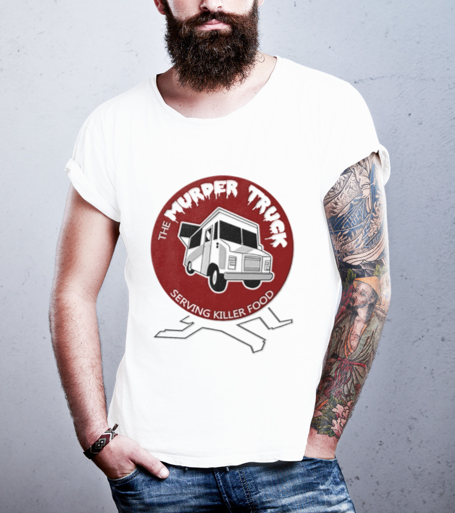 The Murder Truck Serving Killer Food Red Circle T-Shirt