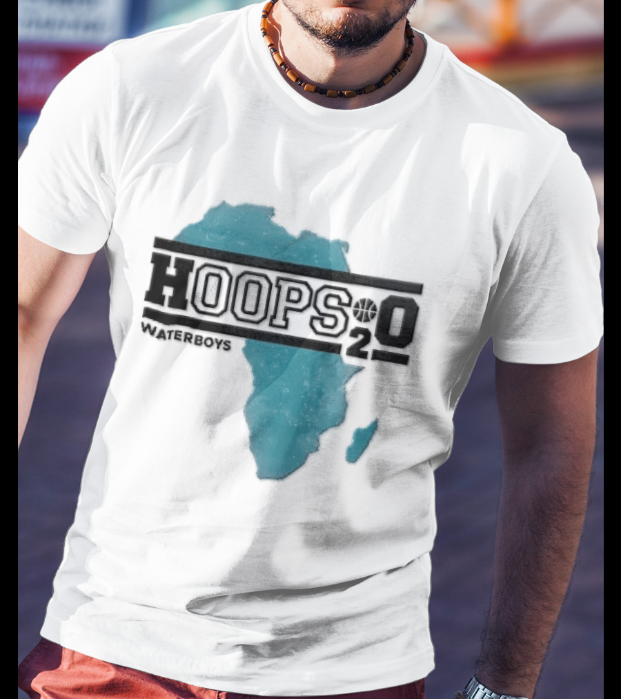 Waterboys Hoops H2o Distressed Africa Continent Map T-Shirt