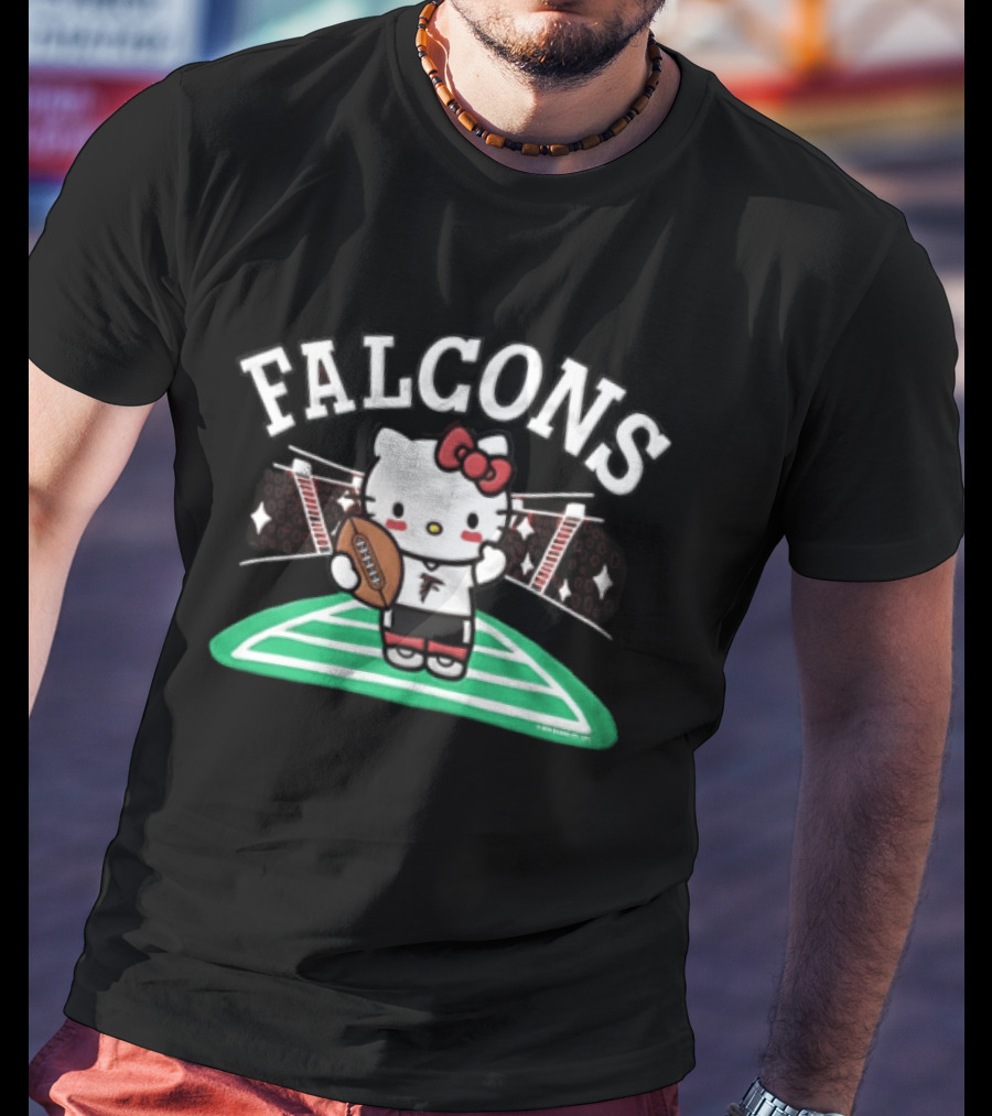 Hello Kitty Falcons Football Collaboration T-Shirt
