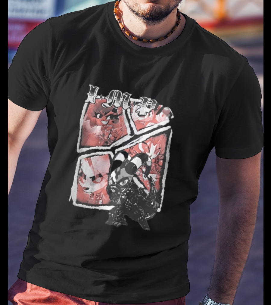 I M P Helluva Boss Chibi Characters Comic Panel T-Shirt