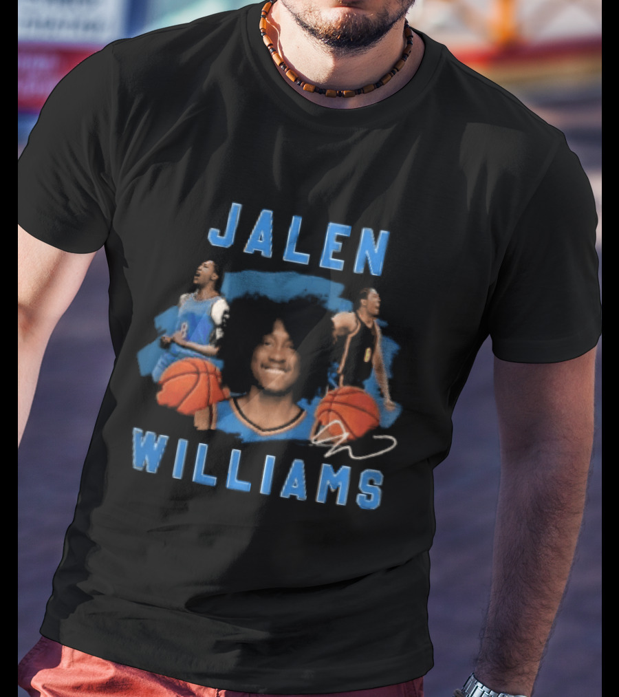 Jalen Williams Basketball Player Collage Bootleg T-Shirt