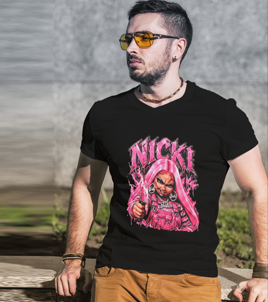 Nicki Chucky Barbie Good Guys Pink Halloween 2026 T-Shirt