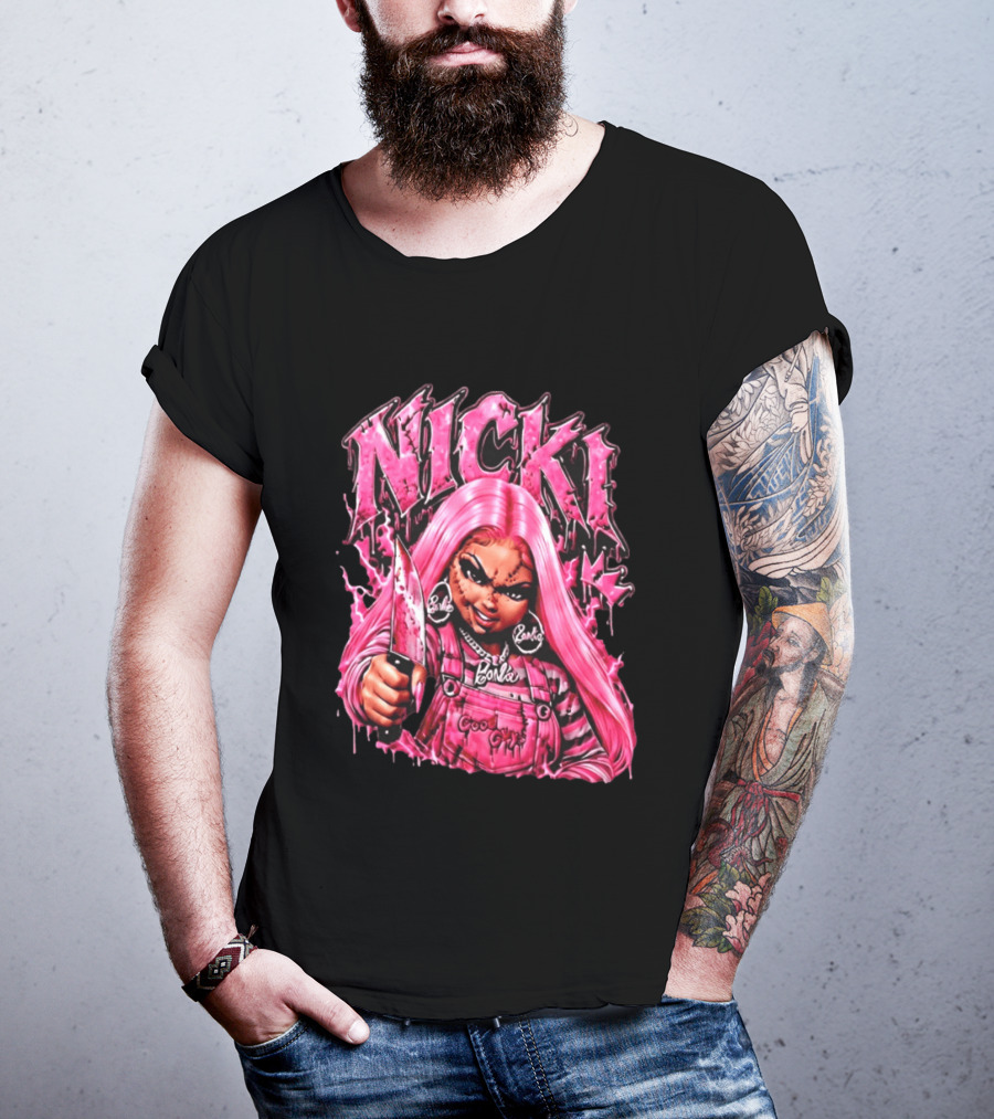 Nicki Chucky Barbie Good Guys Pink Halloween 2026 T-Shirt