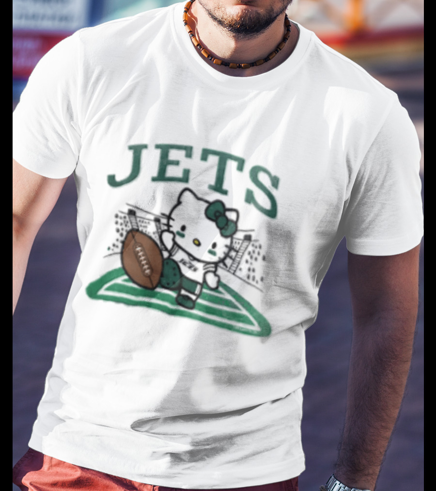 Hello Kitty Jets Football T-Shirt