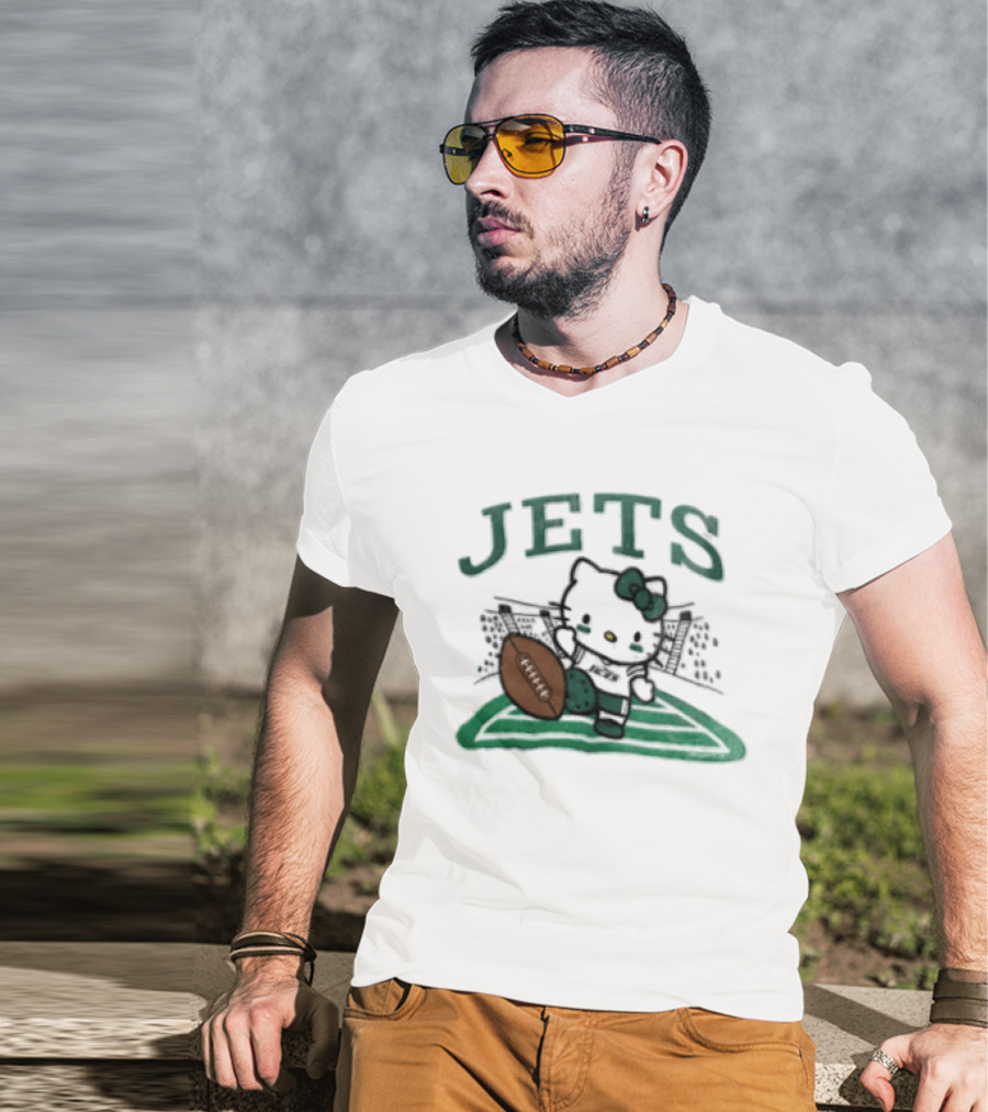 Hello Kitty Jets Football T-Shirt