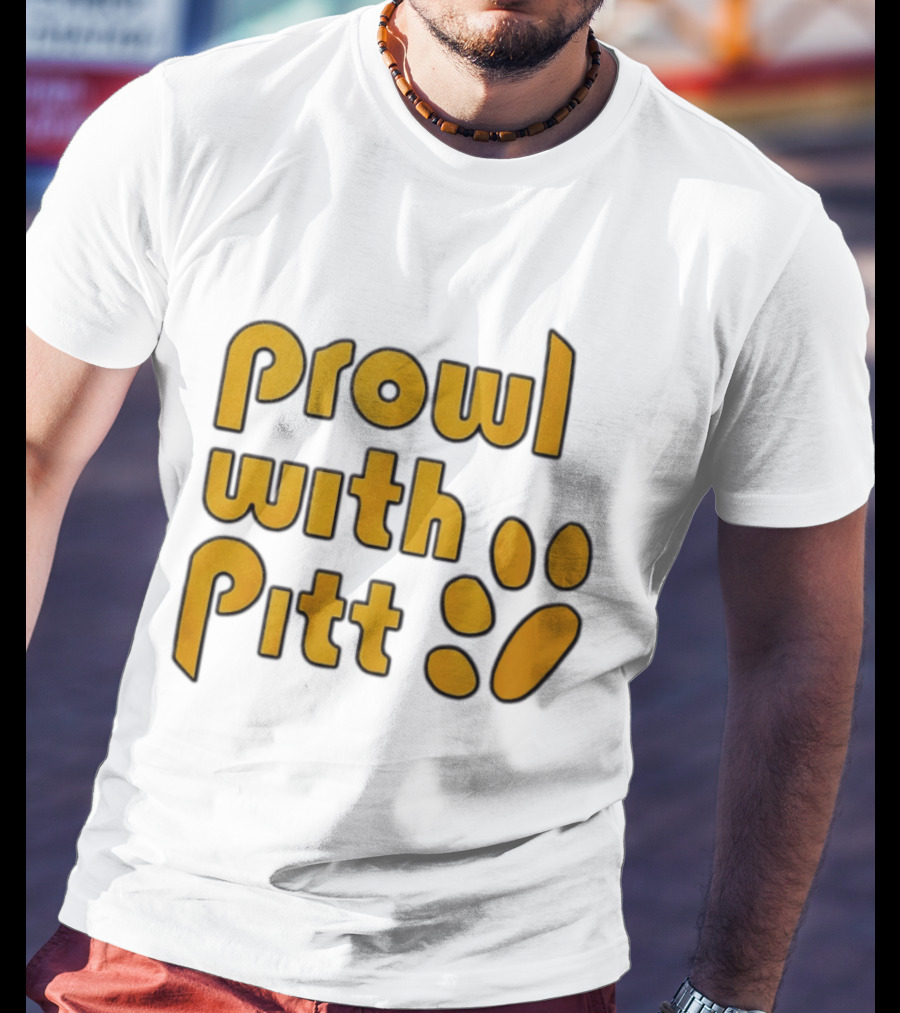 Prowl With Pitt Paw Print Pittsburgh Spirit T-Shirt