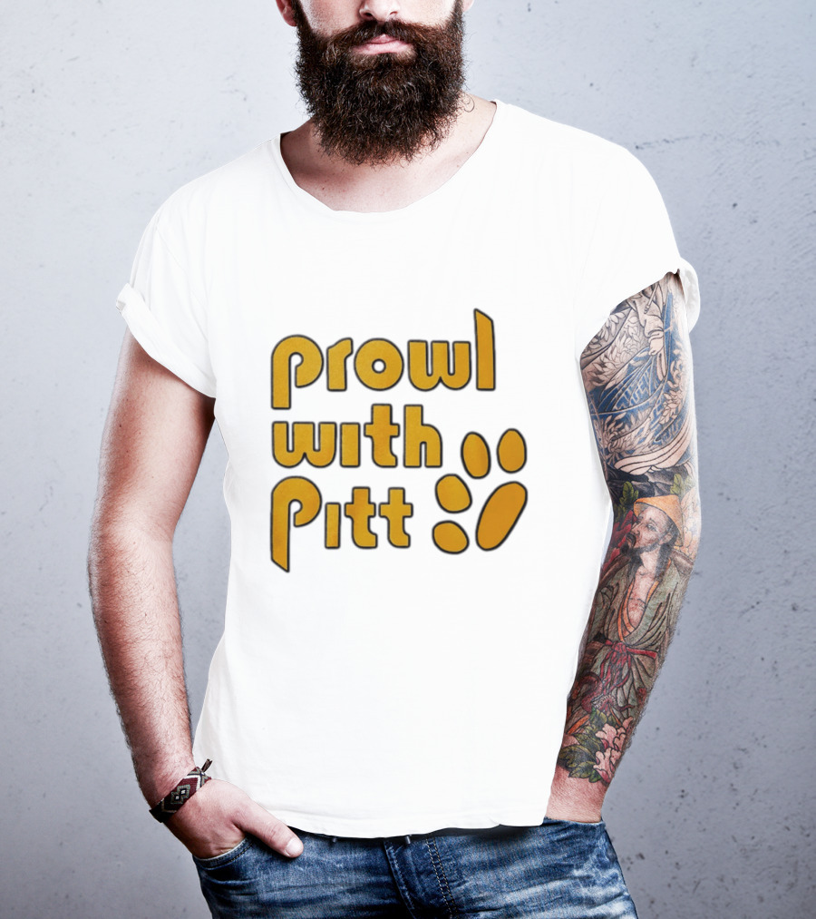 Prowl With Pitt Paw Print Pittsburgh Spirit T-Shirt