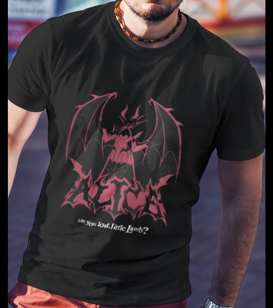 Alice Are You Lost Little Lamb Demon Bat Wings T-Shirt