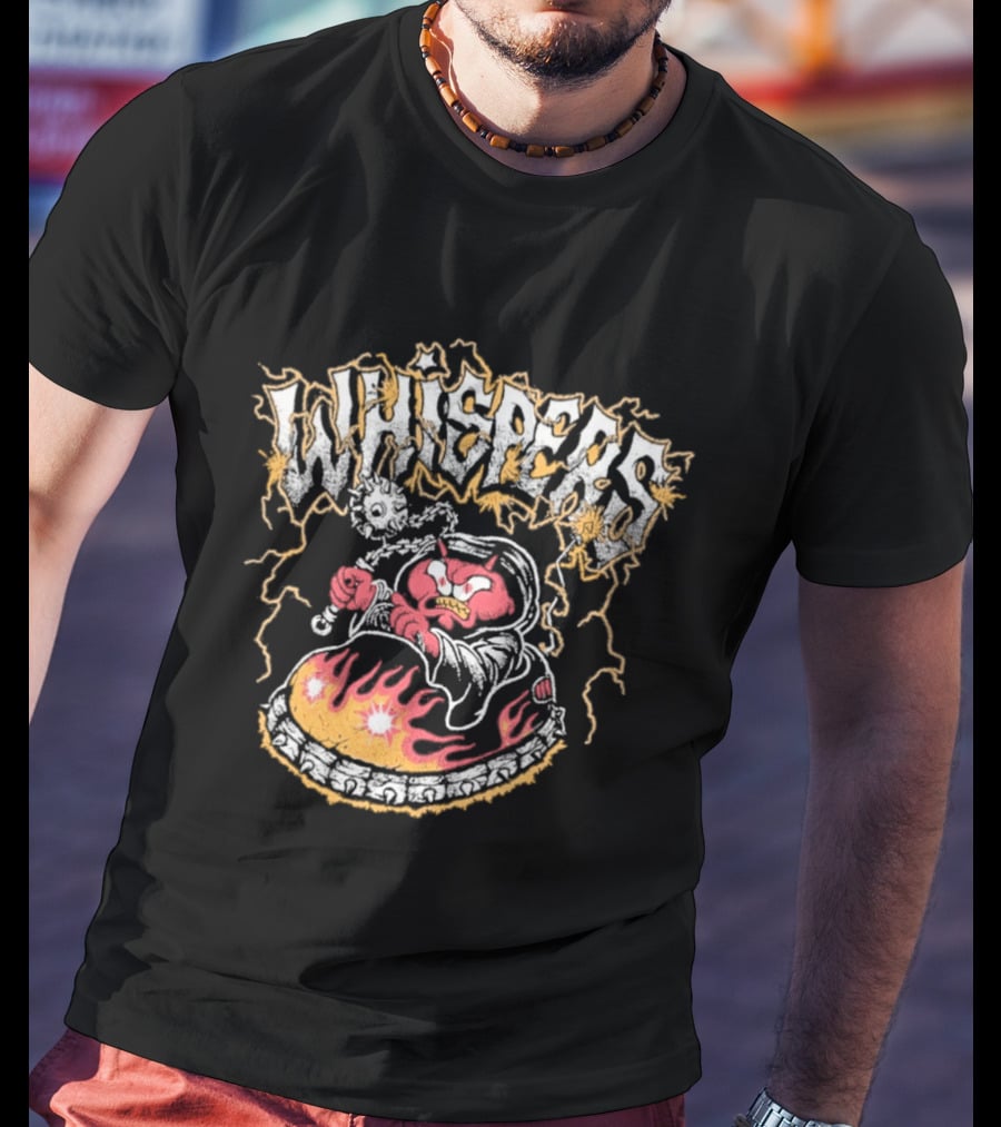 Whispers Armada Bumper Car Devil Flames Lightning T-Shirt