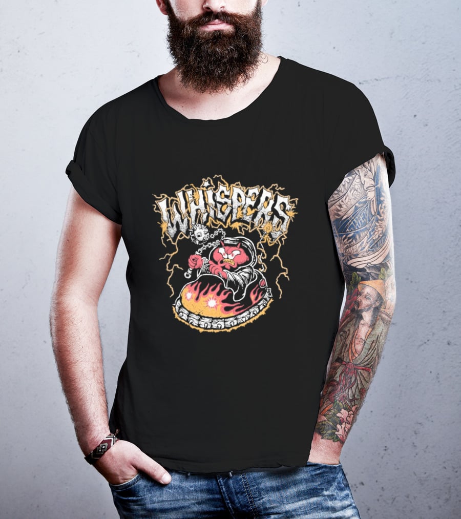 Whispers Armada Bumper Car Devil Flames Lightning T-Shirt