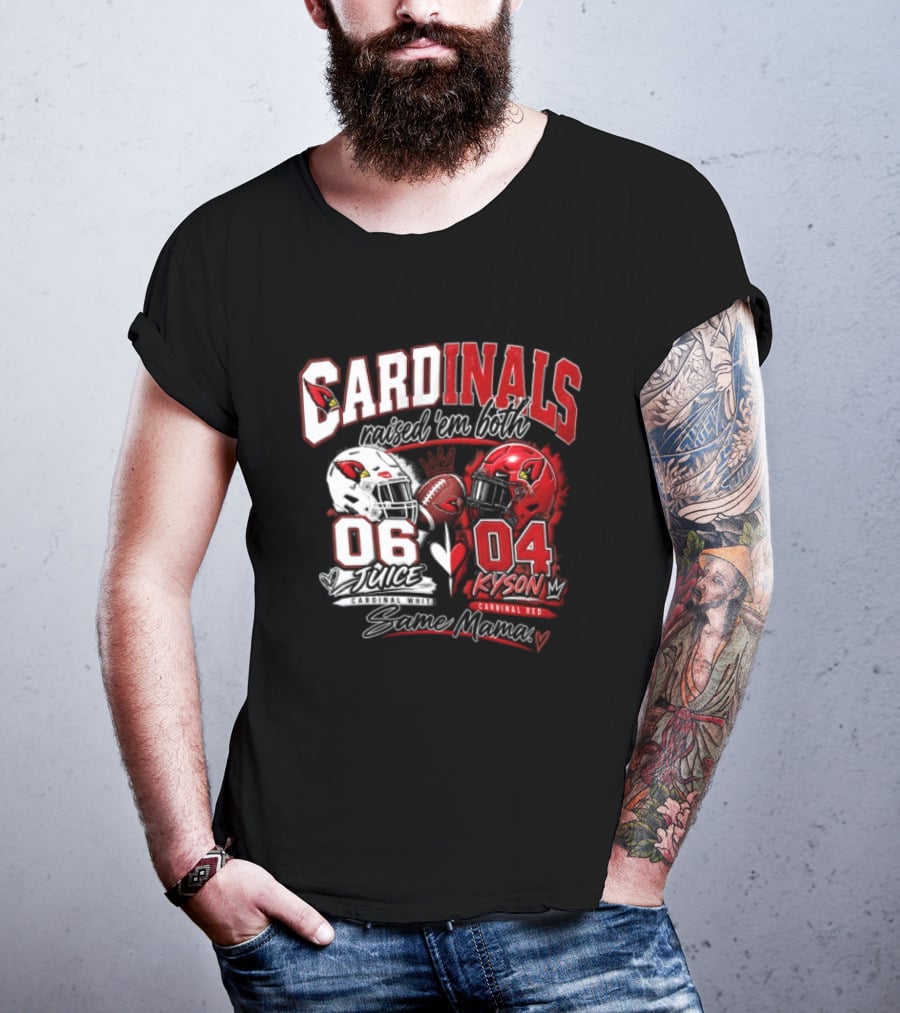 Cardinals Raised 'em Both 06 White Juice Vs 04 Red Kyson Bax Memx T-Shirt