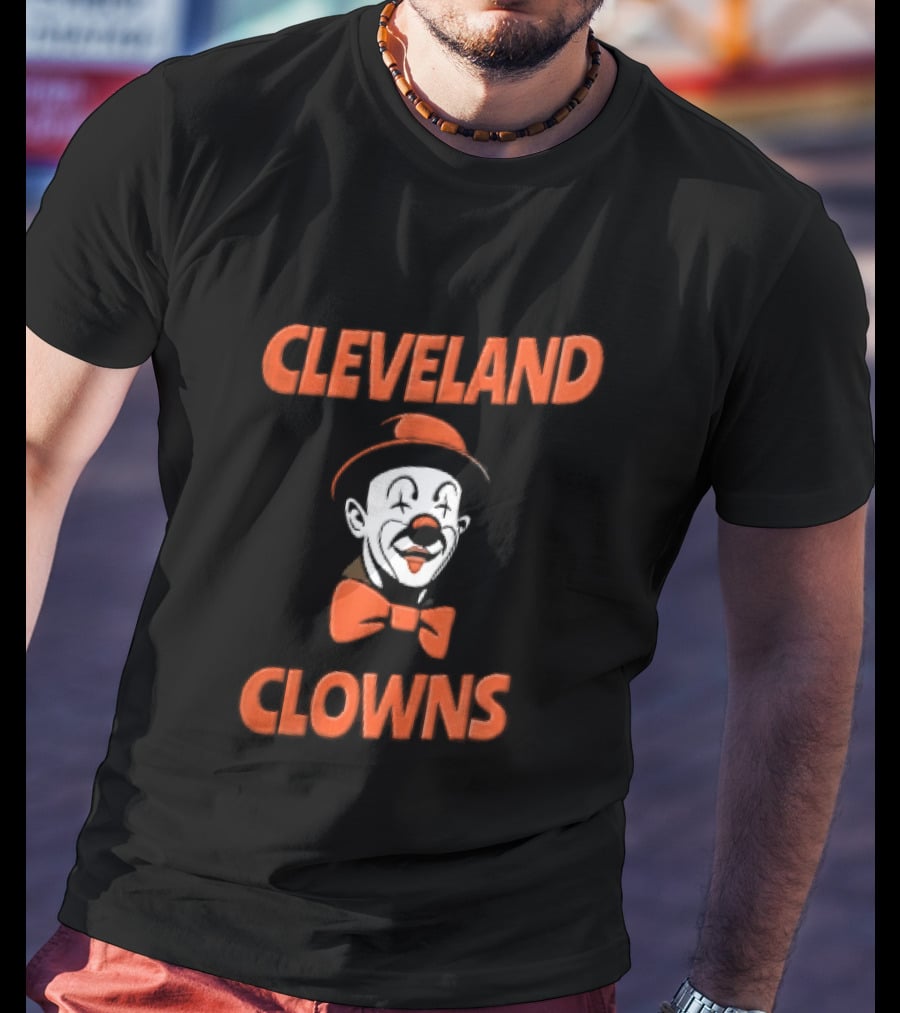 Cleveland Clowns Red Hat Bowtie T-Shirt