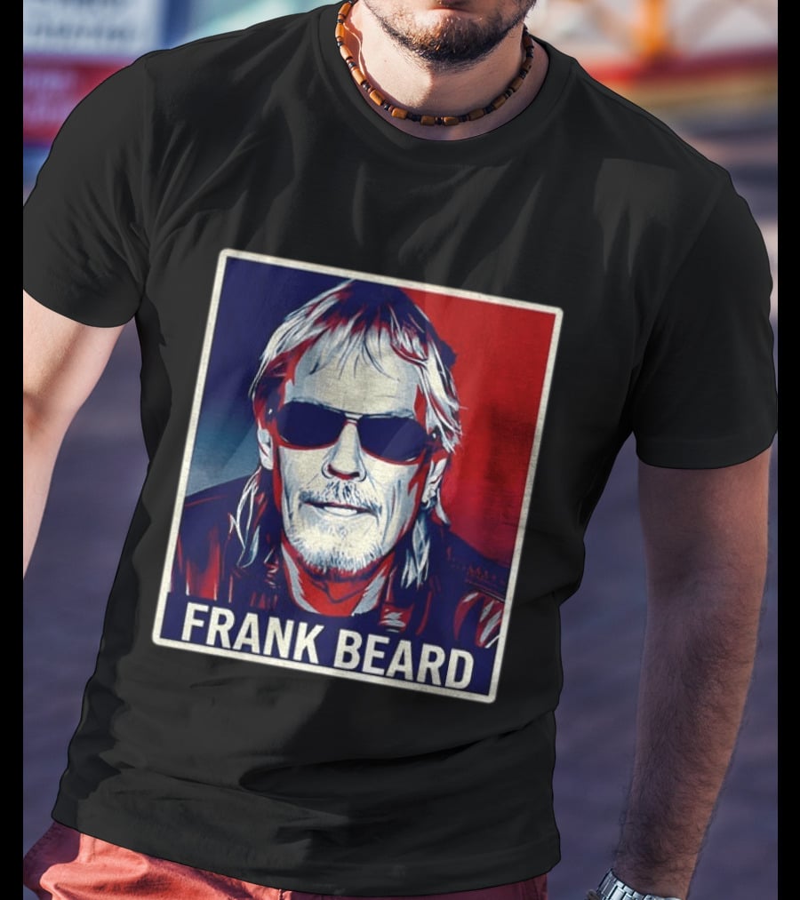 Frank Beard Vintage Rocker Sunglasses T-Shirt