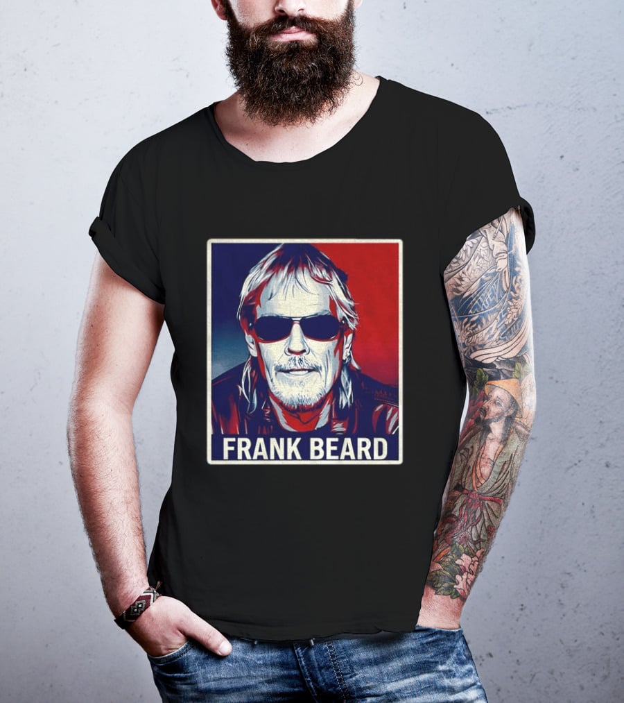 Frank Beard Vintage Rocker Sunglasses T-Shirt