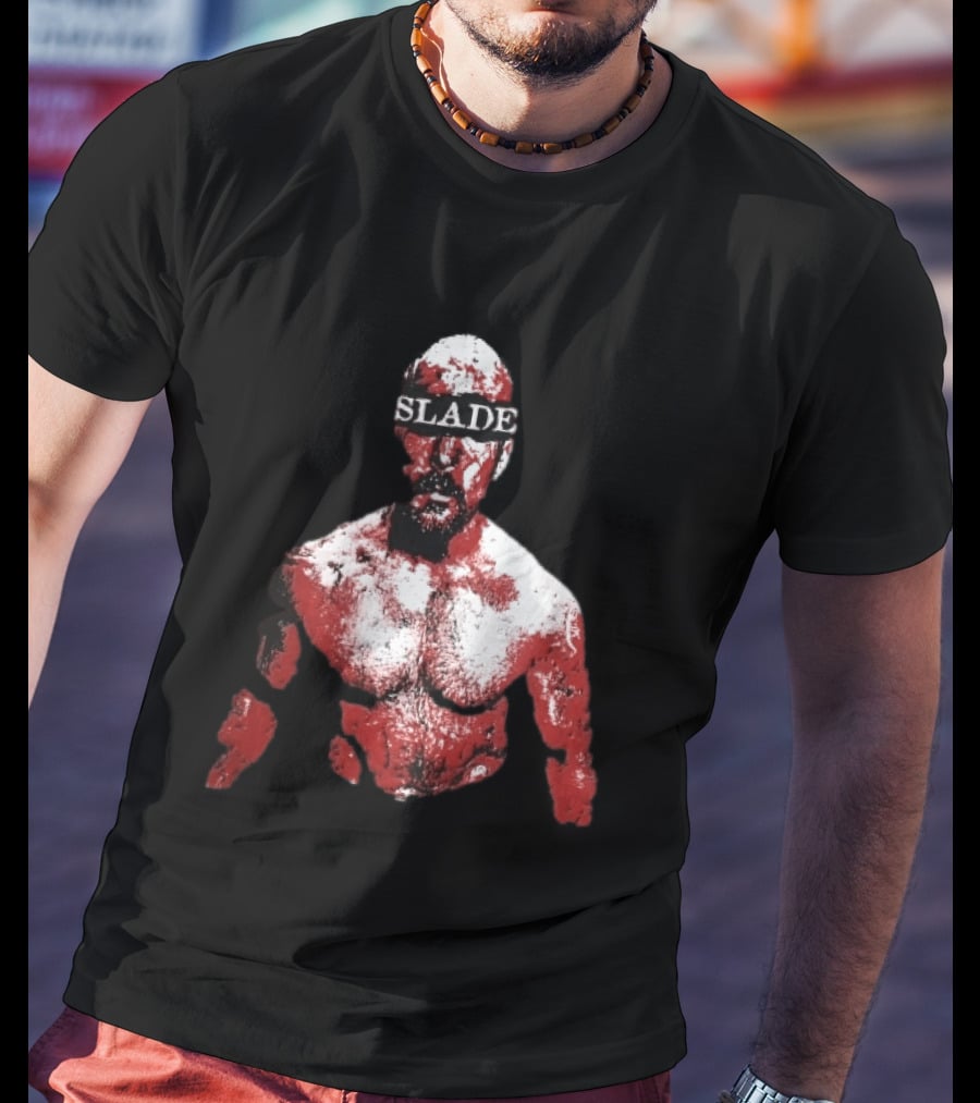 Slade Warrior Bleeding Covered In Blood Bold Headband T-Shirt