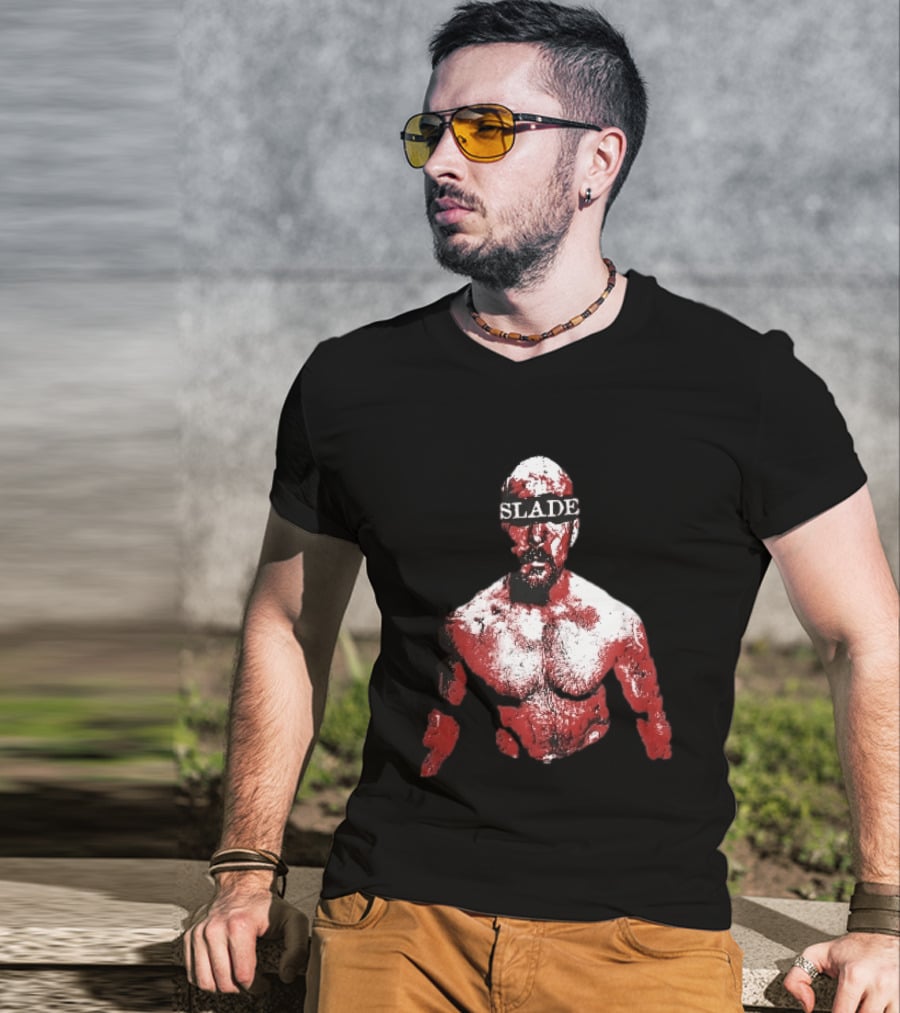 Slade Warrior Bleeding Covered In Blood Bold Headband T-Shirt