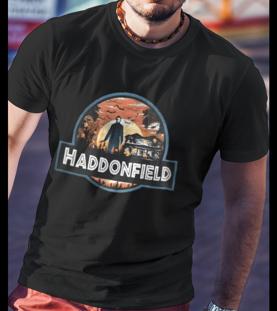 Haddonfield Michael Myers House With Moonlit T-Shirt