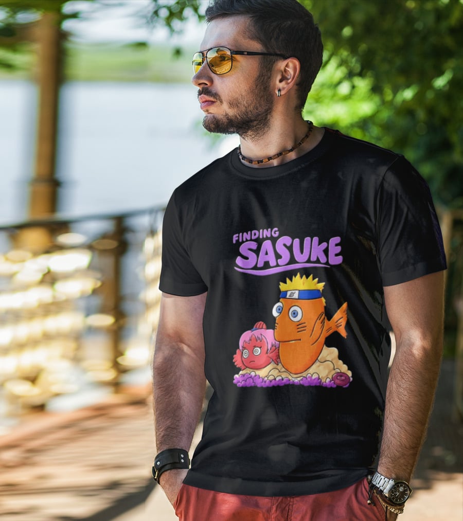 Finding Sasuke With Naruto And Nemo Crossover Adventure T-Shirt