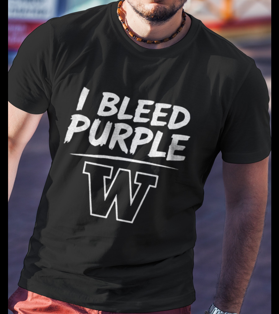 I Bleed Purple Washington Huskies Apple Cup Series Sept 6th 2026 T-Shirt
