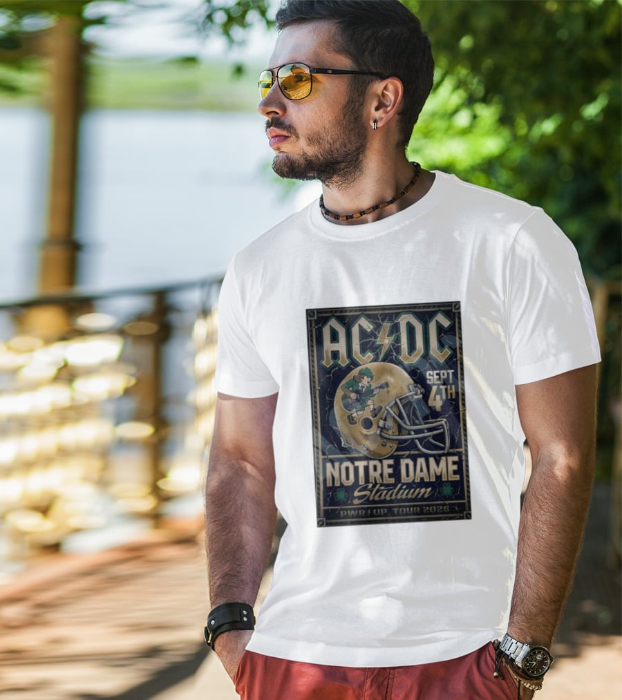 ACDC Notre Dame Stadium September 4th PWR Up Tour 2026 T-Shirt